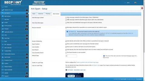 SecPoint Protector V56 Hide Message Content GDPR