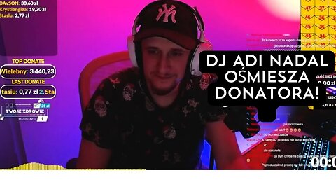 DJ Adi nadal ośmiesza donatora. Czy ten jeszcze wyśle mu kasę?