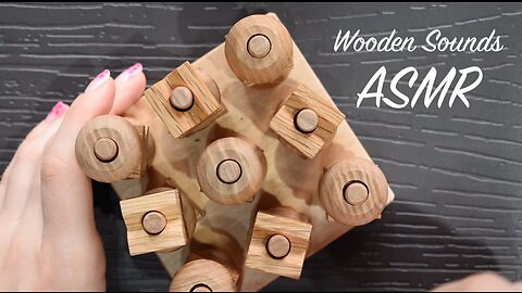 ASMR Wooden Noughts and Crosses | Clinking Sounds (No Talking)