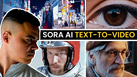 Sora AI Text-To-Video Tutorial | Open AI’s Text-To-Video Generator