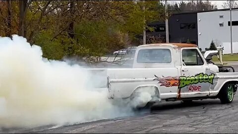 67' F100 Burnout Truck on the Hub Dyno!!