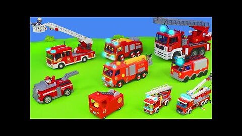 Verschiedene Spielzeug Feuerwehrautos für Kinder!