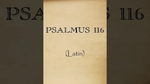 Salmo 116 em Latim #shorts