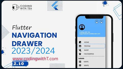 2.10 - Create a Navigation Drawer in Flutter - Flutter Basics - 2024/2025