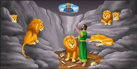 Daniel and the Lion's Den. (ANIMATED)