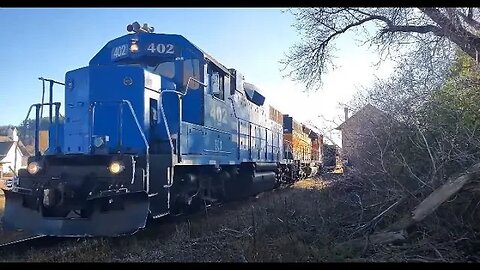 Threading The Needle As Pulpwood Dangles Off This Freight Train! #trains #trainvideo | Jason Asselin