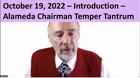 Introduction – Alameda Chairman Temper Tantrum