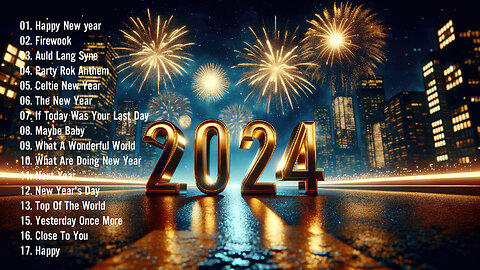 1 Hour Happy New Year Songs 2024 - Happy New Year Music 2024 - Top Happy New Year Songs 2024