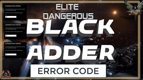 Elite Dangerous Fleet Carriers Error Code Black ADDER