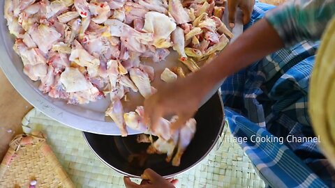 CHICKEN FRY | Country Chicken Soup | Healthy Country Chicken Recipes | Traditional Village Cooking