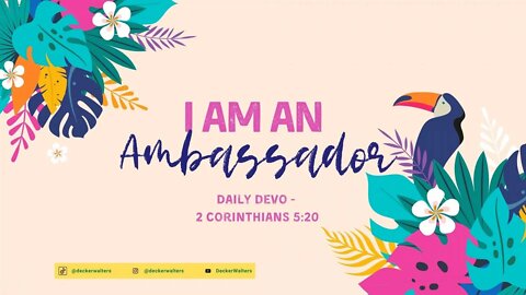 Daily Devo Who I am in Christ (D58)