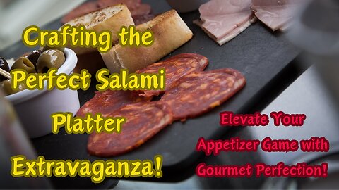 Perfect Simple Salami Platter 🍽️🧀 | Quick & Delicious Appetizers Await! 💫 #SnackGoals #FoodieMagic