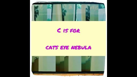 C is for Cat’s Eye Nebula #alphabetsuperset #struthless #catseyenebula