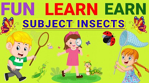 Learning video for kids| Insects | Education for kids | Names of insects | Types of insects | part1