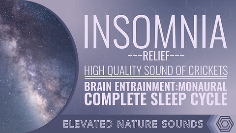 Insomnia Relief: The Most Natural Way to Get the Sleep You Need / 8 Hours with True Black Screen