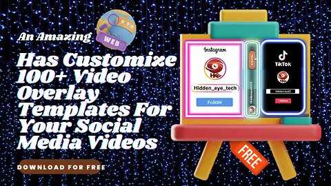 A Website | Has Customize 100+ Video Overlay Templates For Your Social Media | Download For Free