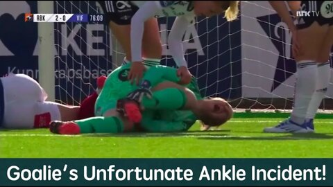 Goalie's Unfortunate Ankle Incident!
