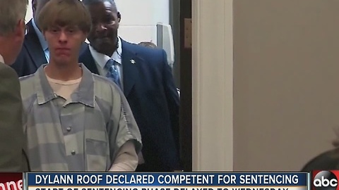 Dylann Roof declared competent for sentencing in Charleston church shooting