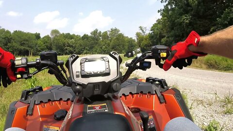 Polaris Sportsman 850 ATV rural farm trail riding video! (Pt 2) Southern Illinois farm trail ride.