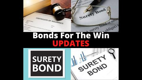 Bonds For The Win UPDATE!!! Things are progressing!