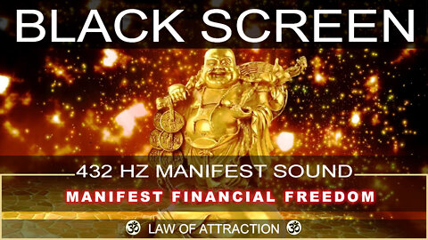 🌙 Manifest Financial Freedom While Sleeping ⎮ Black Screen Sleep Music