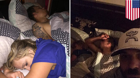 Cheating girlfriend caught in bed with another man, but Duston Holloway takes selfies - TomoNews