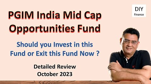 PGIM India Midcap Opportunities Fund review | Best Mutual Fund 2023 | Best Midcap Fund | PGIM |