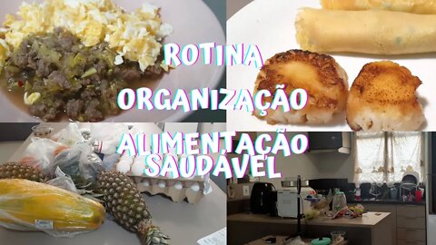 VLOG|ROTINA|ORGANIZAÇÃO|ALIMENTAÇÃO SAUDÁVEL