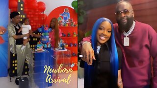 Rick Ross Daughter Toie Host Son Kofi's 1st B-Day Party! 🎂