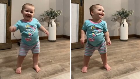 Baby Girl Owns The Dance Floor With Her Adorable Dance Moves