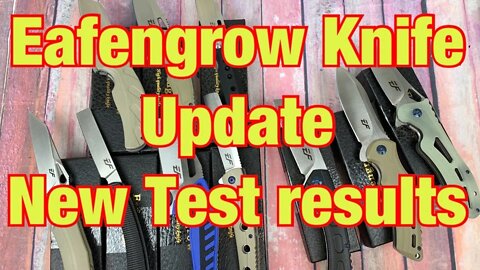Eafengrow Knife update It’s real D2 steel !!