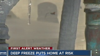 Deep freeze puts homes at risk