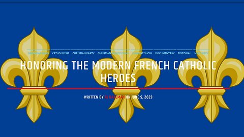 Honoring The Modern French Catholic Heroes