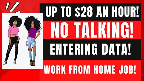 Up To $28 An Hour! Work From Home Job Non Phone Work At Home Job Entering Data No Degree WFH Jobs
