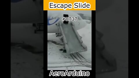 Those Guys Decided To Shoot #B737 Escape Slide On Freezing Ice #Aviation #Fly #AeroArduino