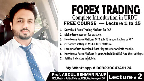 Forex Trading Complete Course in URDU Lecture # 2
