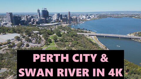 Perth City & Swan River | 4K Cinematic Drone Footage | Instrumental Music