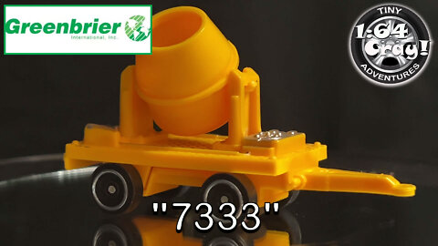 "7333" Cement Mixer Trailer in Yellow- Model by Greenbrier Int. Inc.