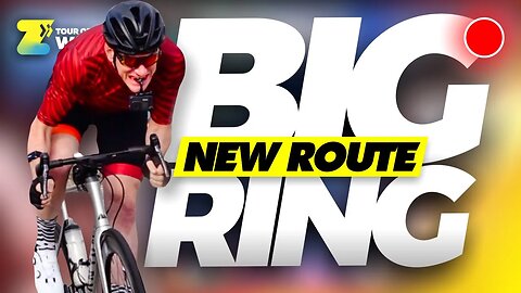 Cycling "THE BIG RING" on Zwift Tour of Watopia 🔴