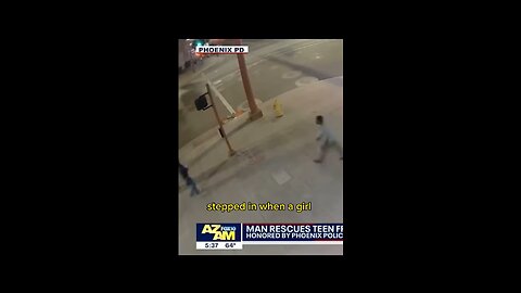 Man Saves Woman From Agressive Robber!