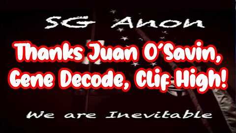 SGAnon Post Election Analysis Thanks: Juan O’Savin, Gene Decode, Clif High!