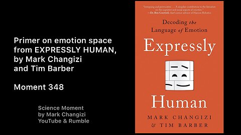 Primer on emotion space from Expressly Human, by Mark Changizi & Tim Barber. Moment 348