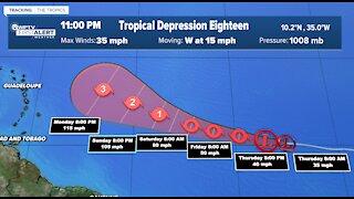 Tropical Depression 18 could become major hurricane by early next week
