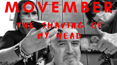 #Movember The Shaving of Davids Head