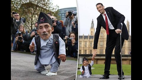 WORLD TALLEST MAN MEET SHORTEST MAN IN THE WORLD