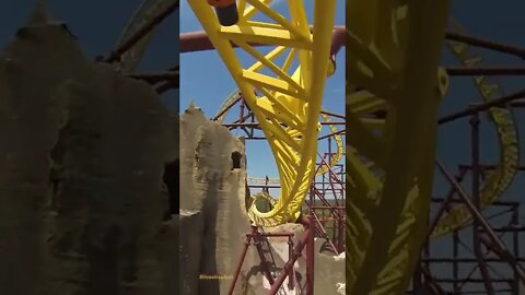 Volcano The Blast Coaster On-Ride Front Seat (HD POV) Kings Dominion