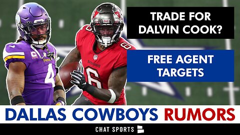 Cowboys Rumors On Dalvin Cook Trade & Free Agent Targets