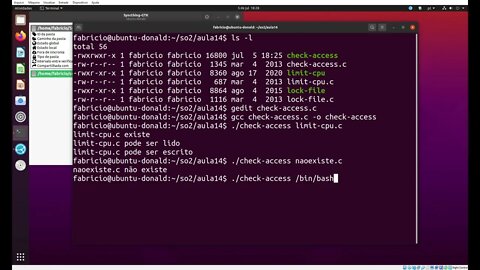 check-access.c - Checa as Permissões de Acesso de um Arquivo no Linux