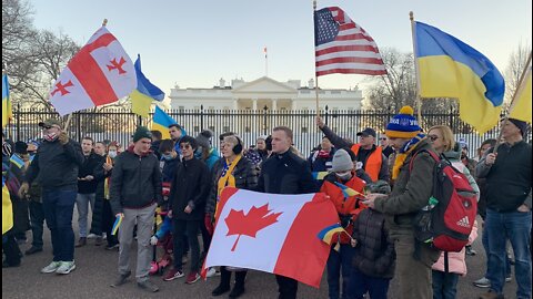 Washington DC 2.20.2022 Ukraine Solidarity Protest Rally March Support Independent Media...