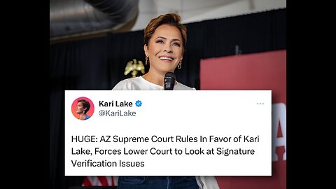 HUGE AZ Supreme Court Sides With Kari Lake In Election Lawsuit Appeal, Cohen Letter Exonerates Trump